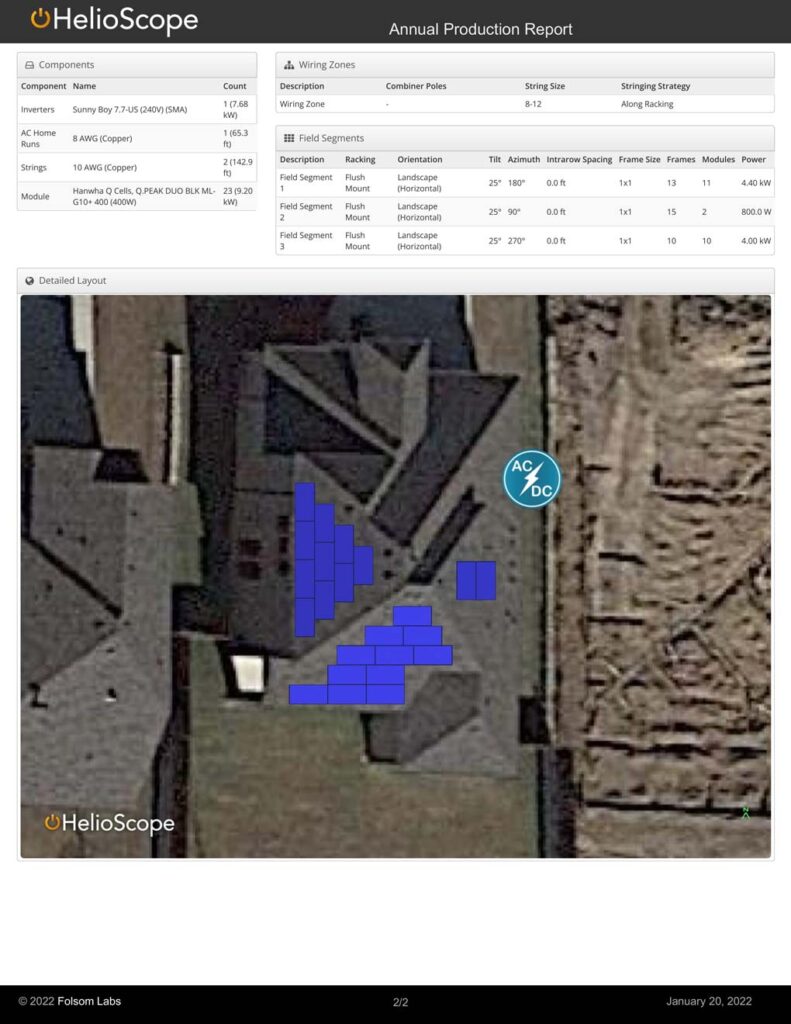 Helioscope Simulation Sample